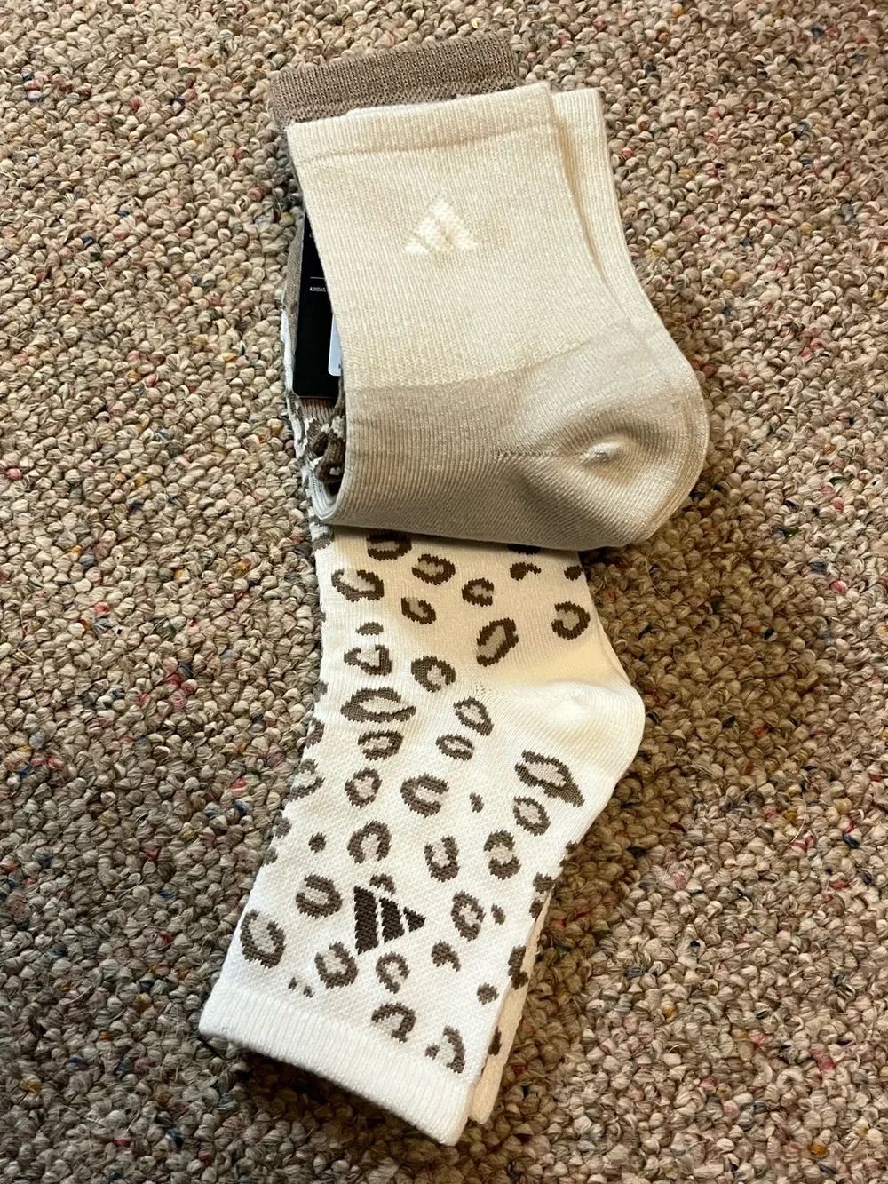 🆕 Adidas Leopard High Quarter Socks 3 Pack
